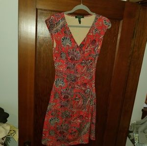 Summer faux wrap RL dress